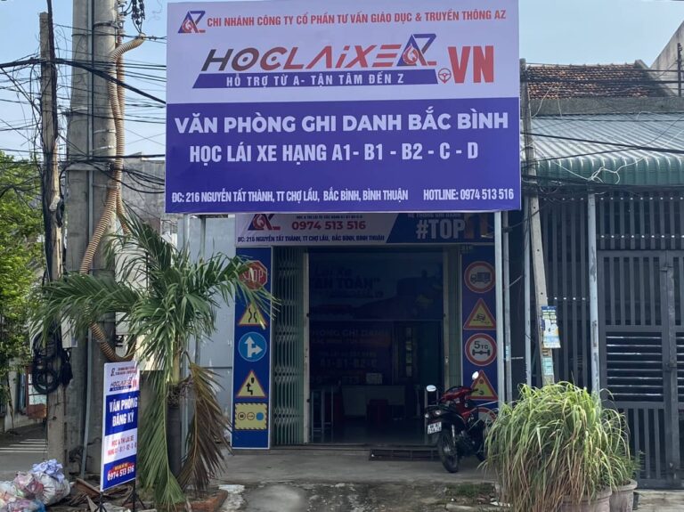 Phòng ghi danh học lái xe ô tô bắc bình chợ lầu