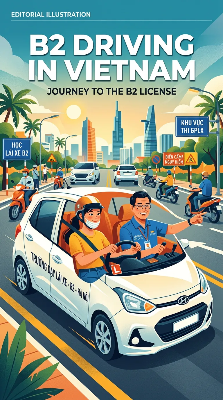 Học lái xe B2 tiết kiệm chi phí: lộ trình đầy đủ từ A-Z (cập nhật 2026) 3 Tiêu chí chọn trung tâm học lái xe B2